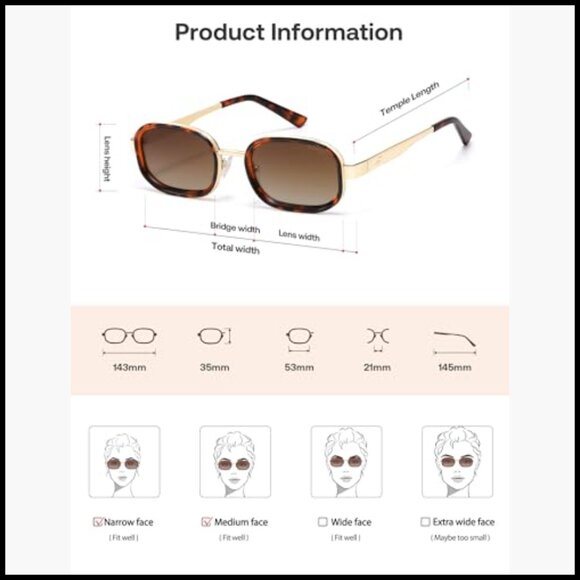 Metal Frame Polarized Sunglasses with UV Protection, Lightweight main image 4